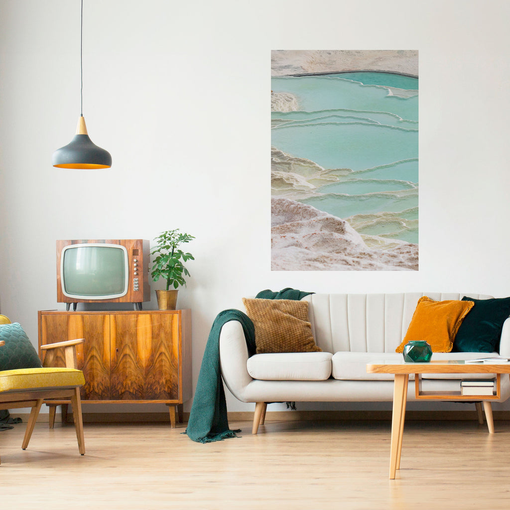 Affiche verticale autocollante « AQUAMARINE WHISPERS »