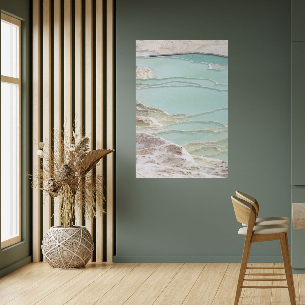 Affiche verticale autocollante « AQUAMARINE WHISPERS »