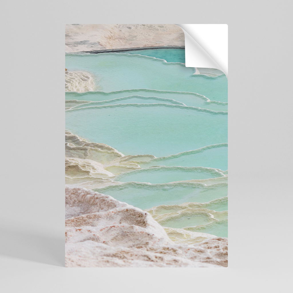 Affiche verticale autocollante « AQUAMARINE WHISPERS »