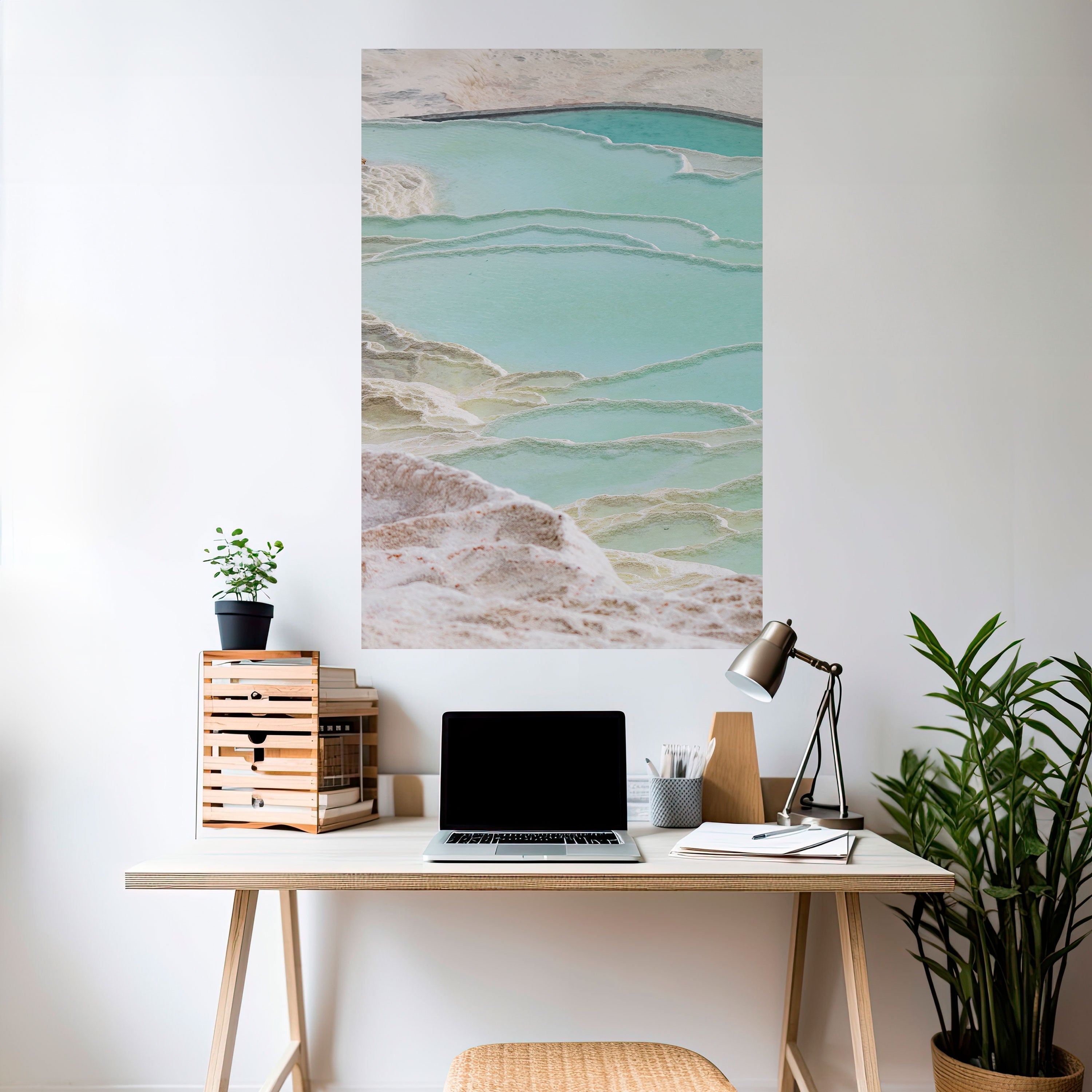 Affiche verticale autocollante « AQUAMARINE WHISPERS »