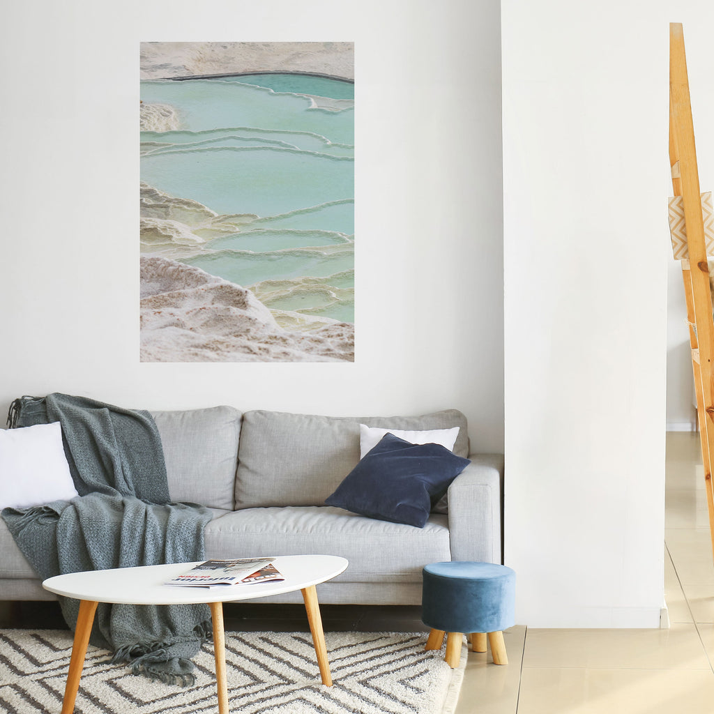 Affiche verticale autocollante « AQUAMARINE WHISPERS »