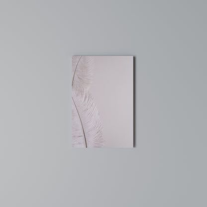 WHISPERING PINK FEATHERS Vertical Canvas Print