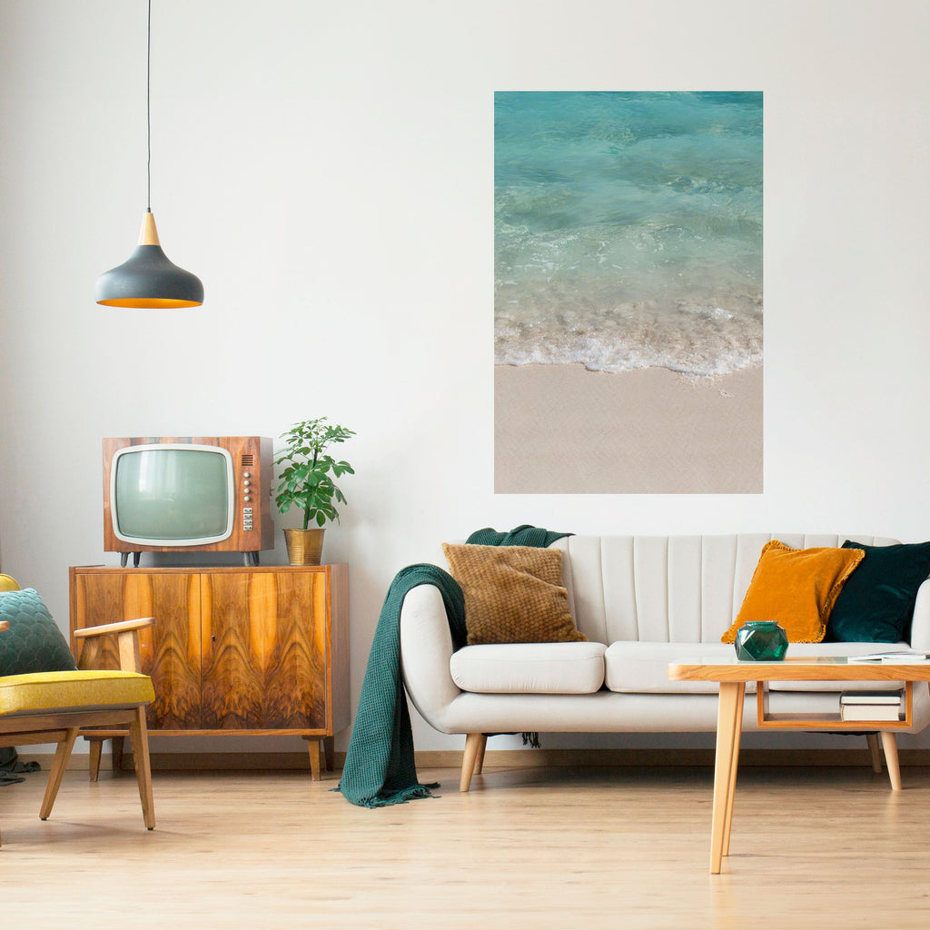 Affiche verticale autocollante « SÉRÉNITÉ AU BORD DE L'EAU »