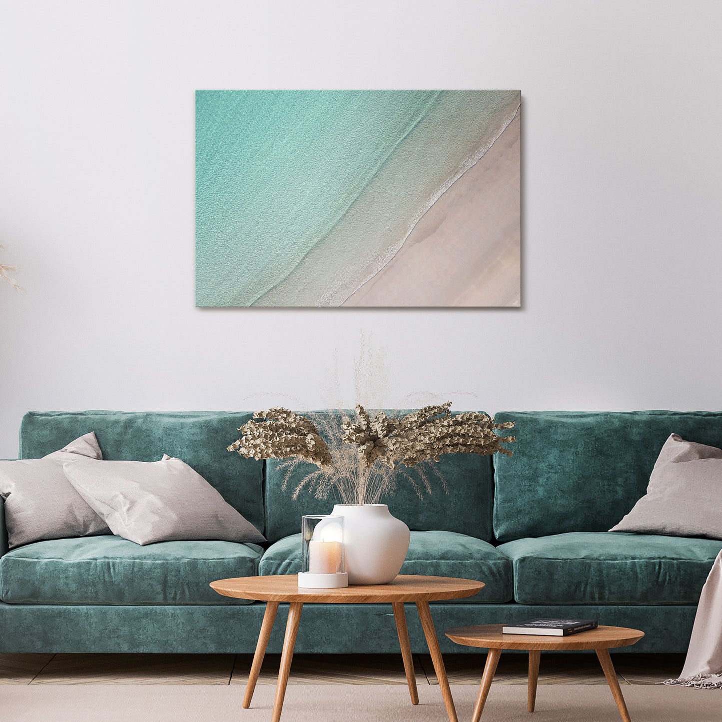 COASTAL CALM ARTISTRY Horizontal Canvas Print