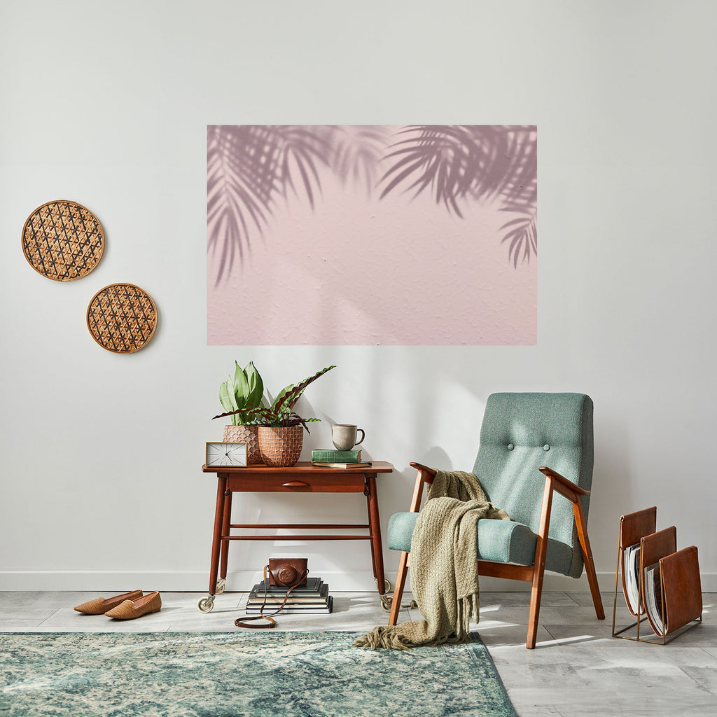 PALM SHADOWS DANCE Peel and Stick Horizontal Poster