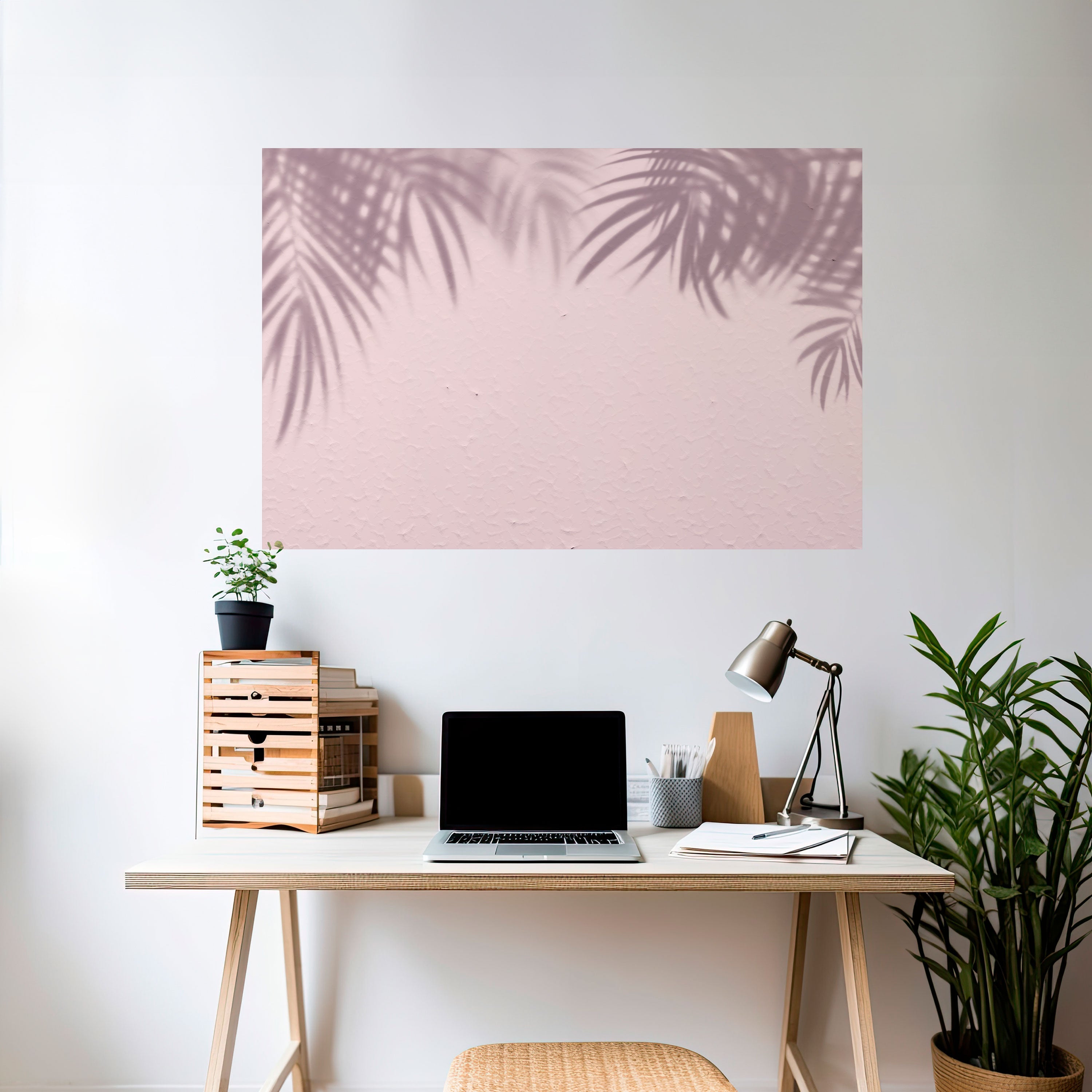 Affiche horizontale autocollante Palm Shadows Dance