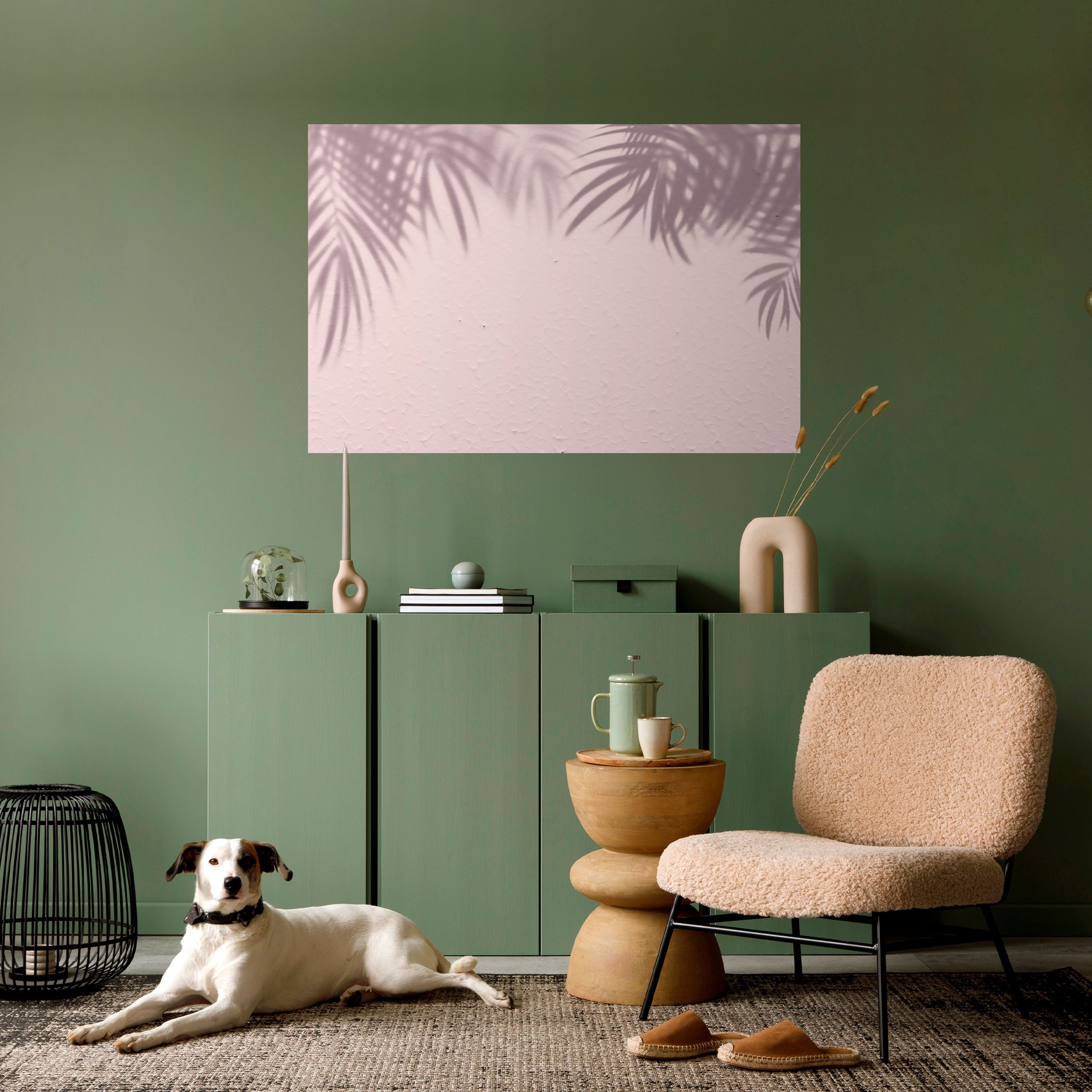 Affiche horizontale autocollante Palm Shadows Dance