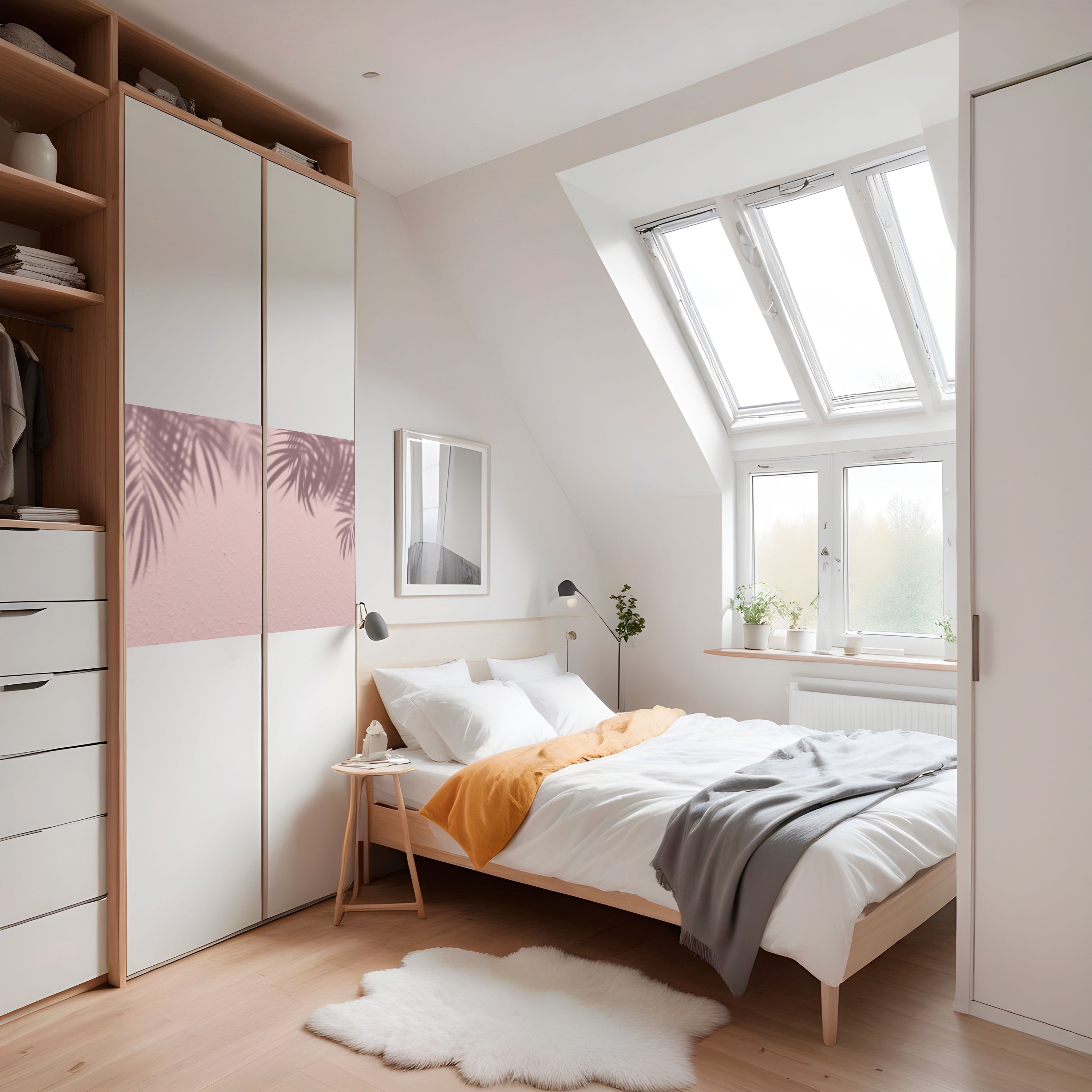 Affiche horizontale autocollante Palm Shadows Dance