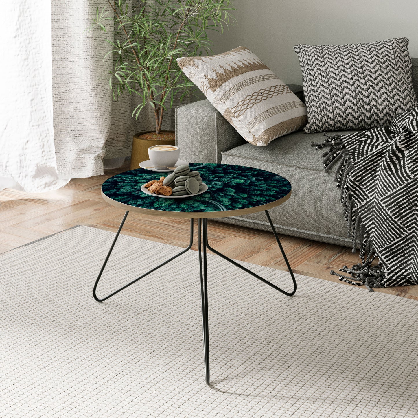 FORESTED SERPENTINE ROUTE Coffee Table