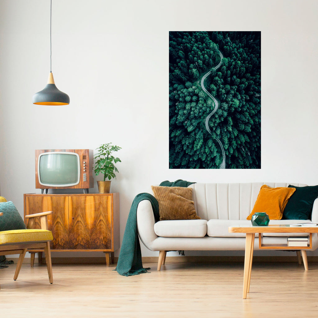 Affiche verticale autocollante « Route forestière des serpents »