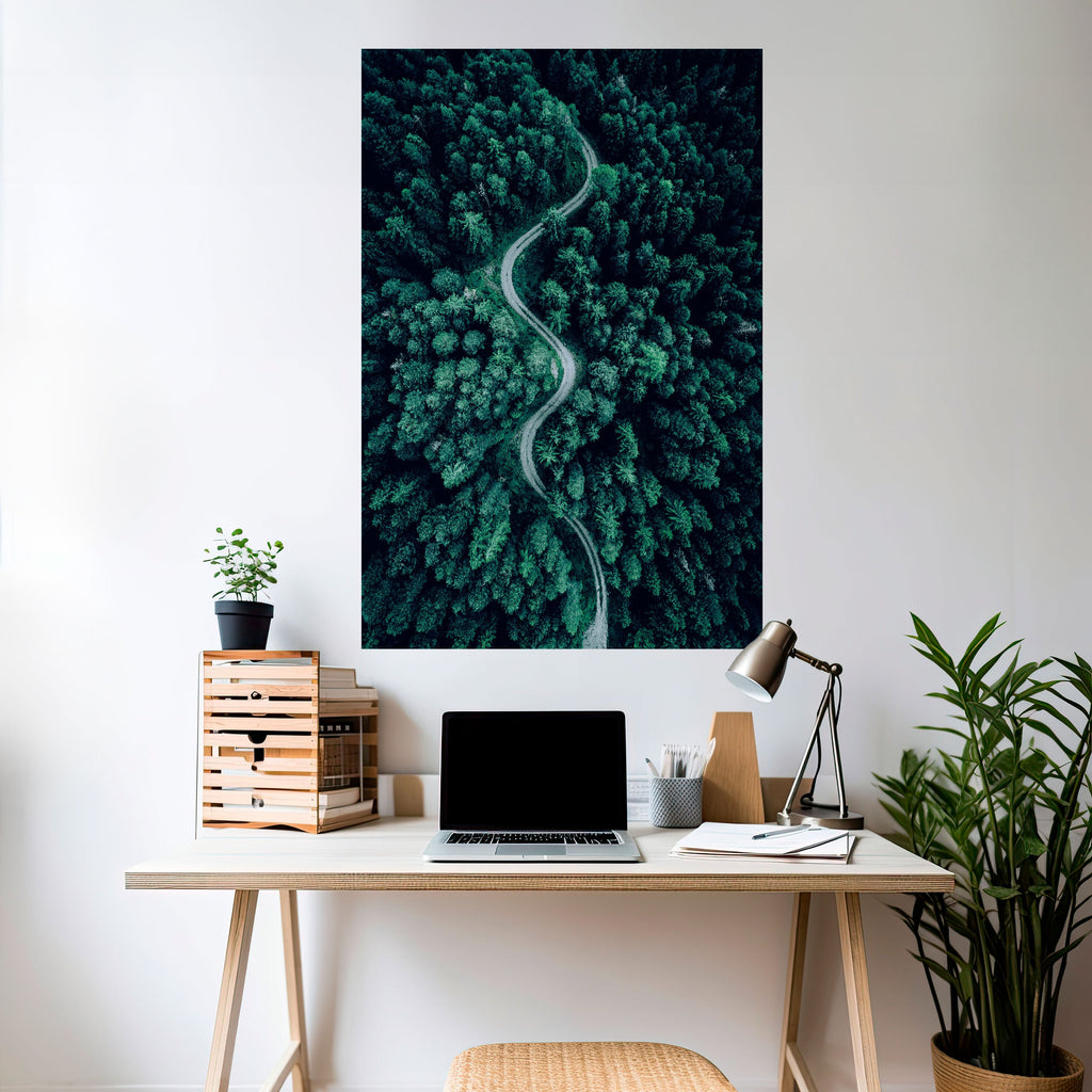 Affiche verticale autocollante « Route forestière des serpents »