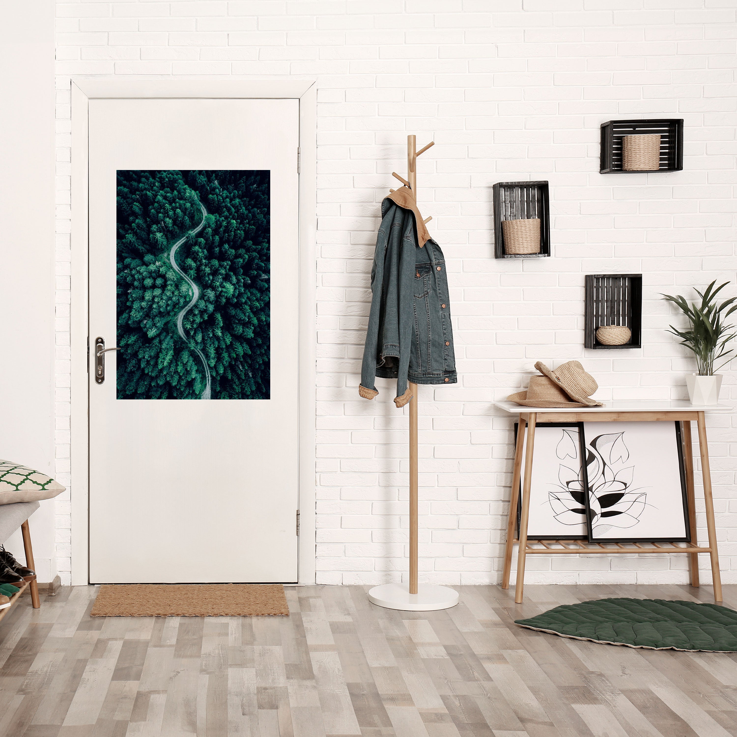 Affiche verticale autocollante « Route forestière des serpents »