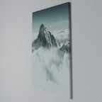 CLOUD-KISSED PEAK Vertical Canvas Print
