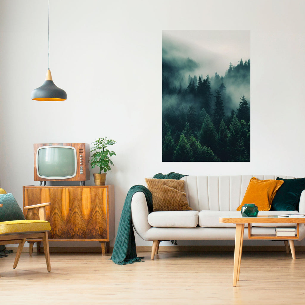 Affiche verticale autocollante « MYSTICAL FOREST WHISPERS »