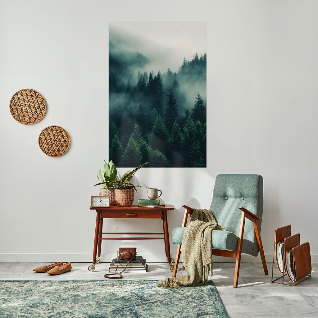 Affiche verticale autocollante « MYSTICAL FOREST WHISPERS »