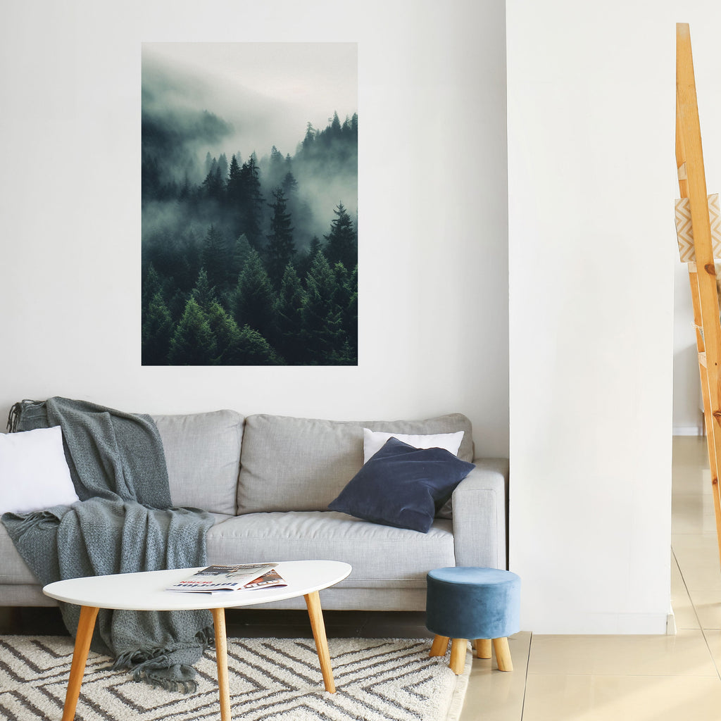 Affiche verticale autocollante « MYSTICAL FOREST WHISPERS »