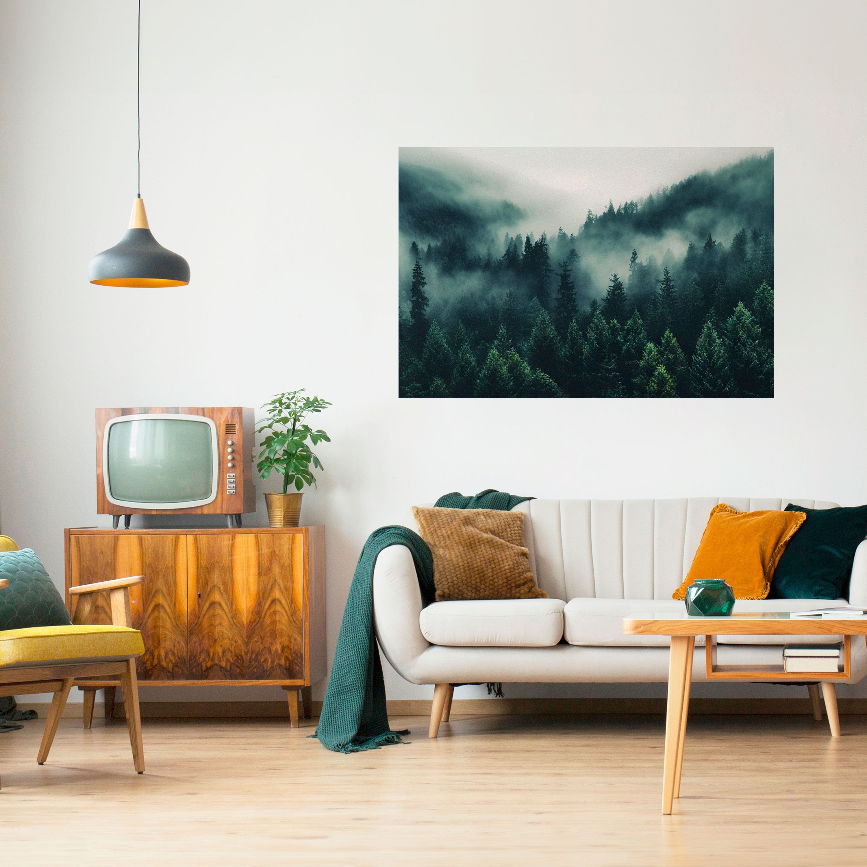 Affiche horizontale autocollante « MYSTICAL FOREST WHISPERS »