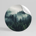 MYSTICAL FOREST WHISPERS Peel and Stick Round Sticker