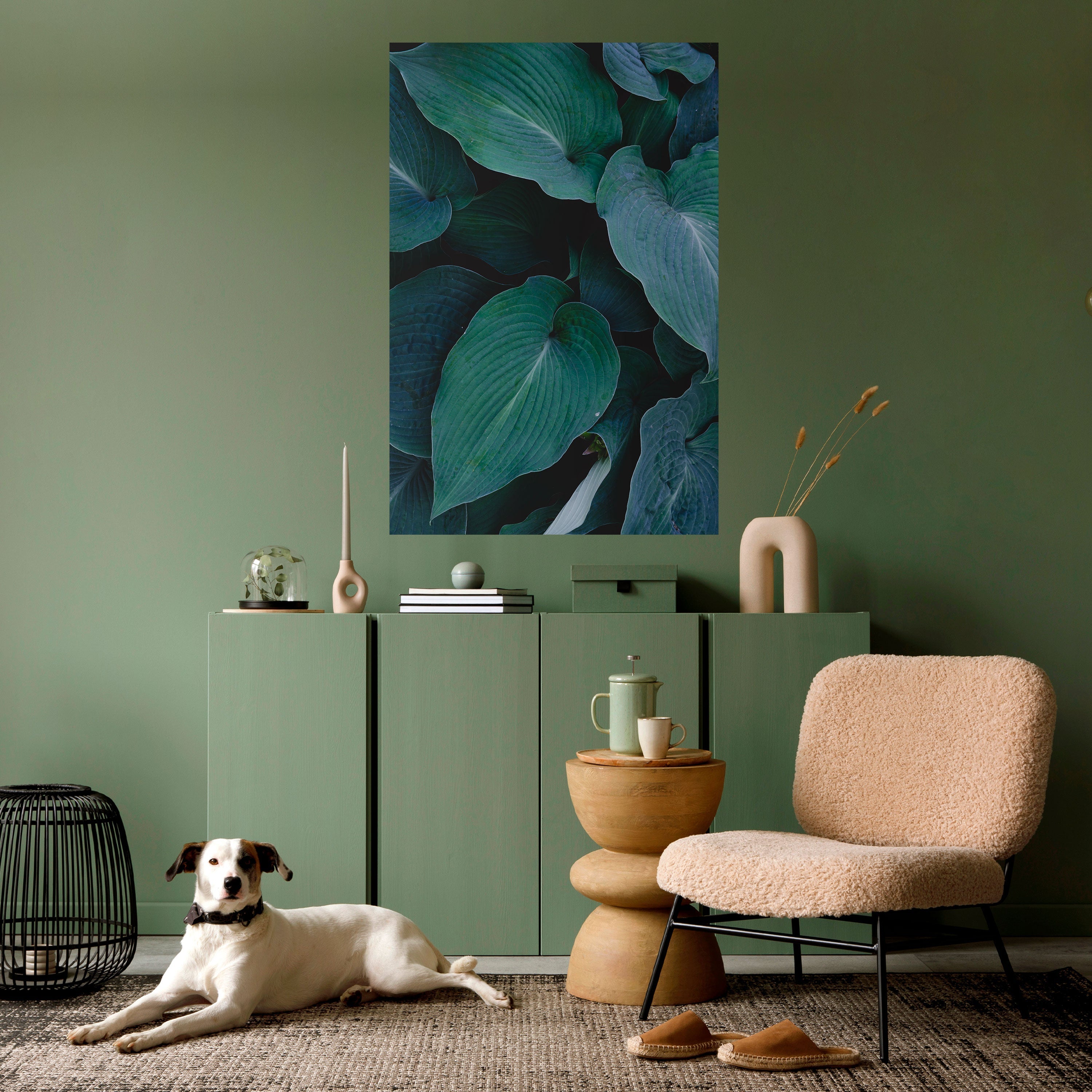 Affiche verticale autocollante « Danse du feuillage enchanté »