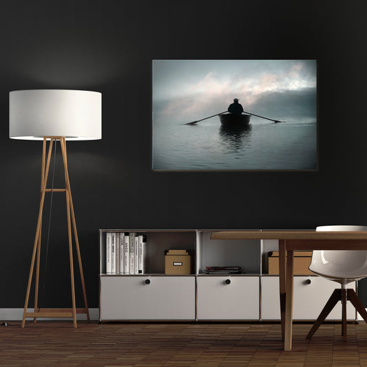SAIL INTO THE UNKNOWN Horizontal Canvas Print