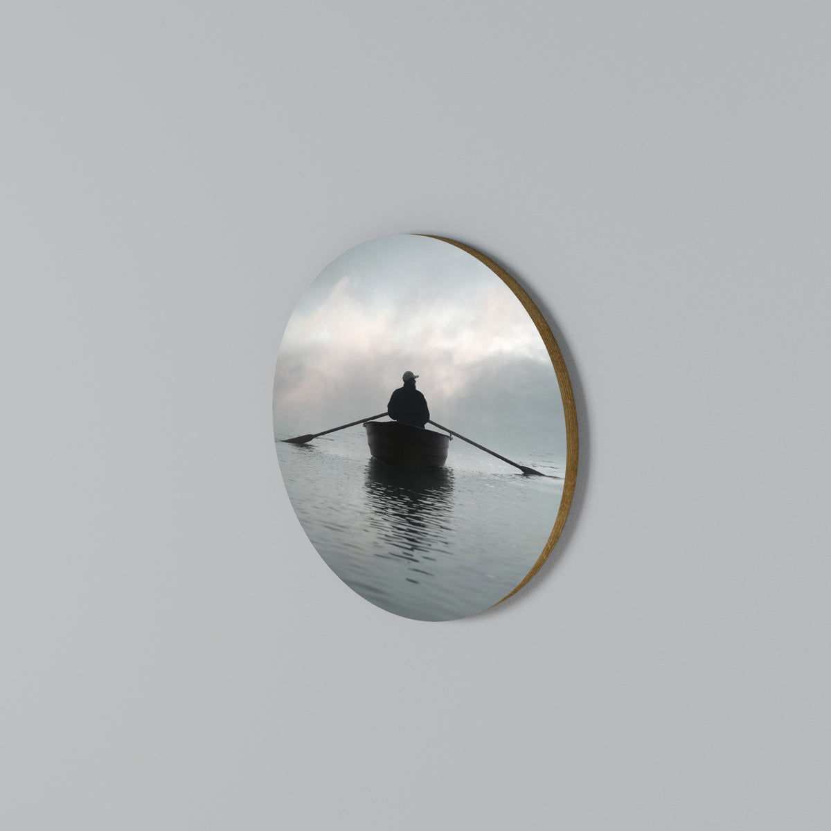 SAIL INTO THE UNKNOWN Round Wall Art