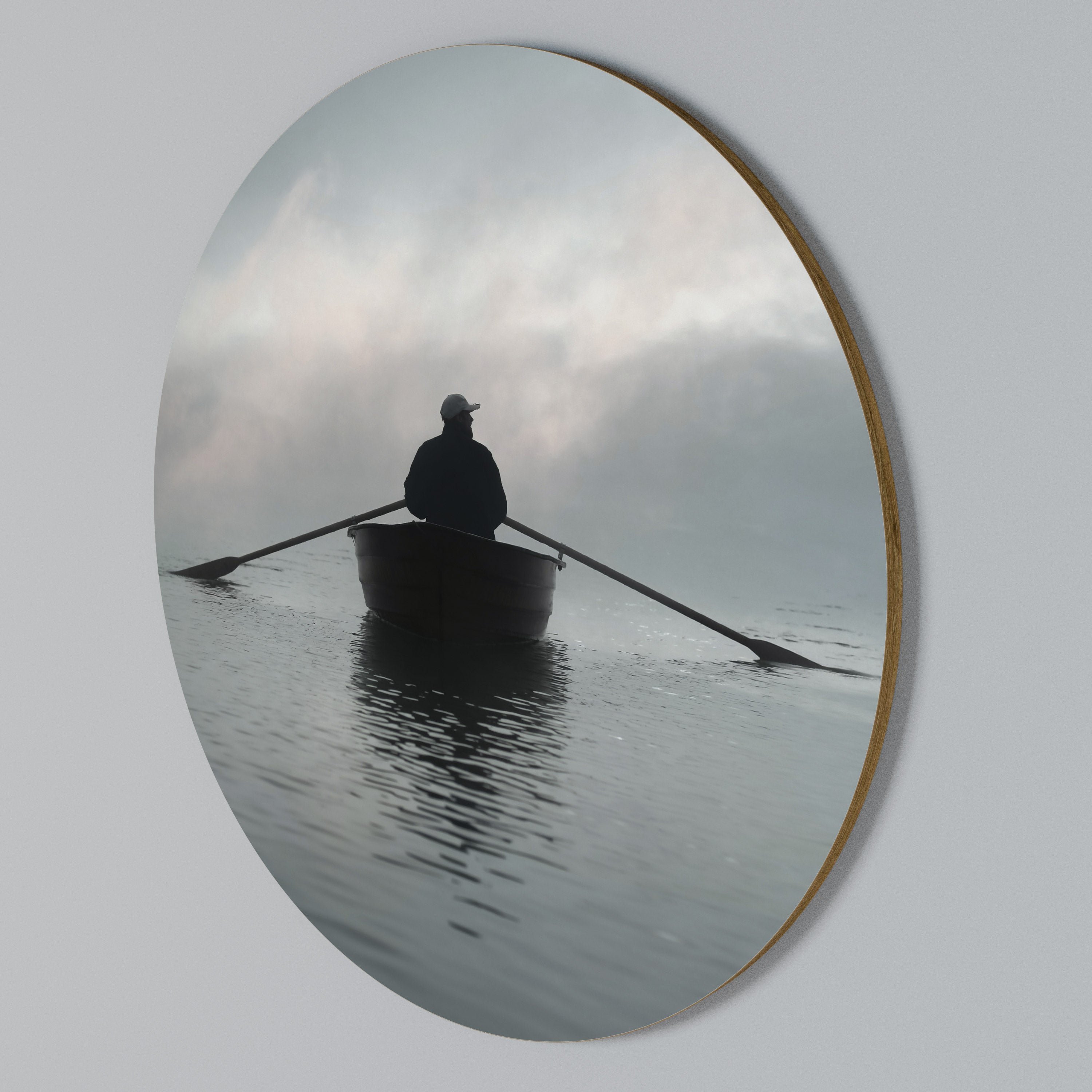 SAIL INTO THE UNKNOWN Round Wall Art