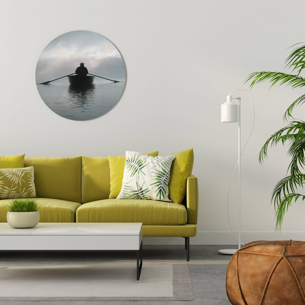 NAVIGUEZ VERS L'INCONNU Art mural rond