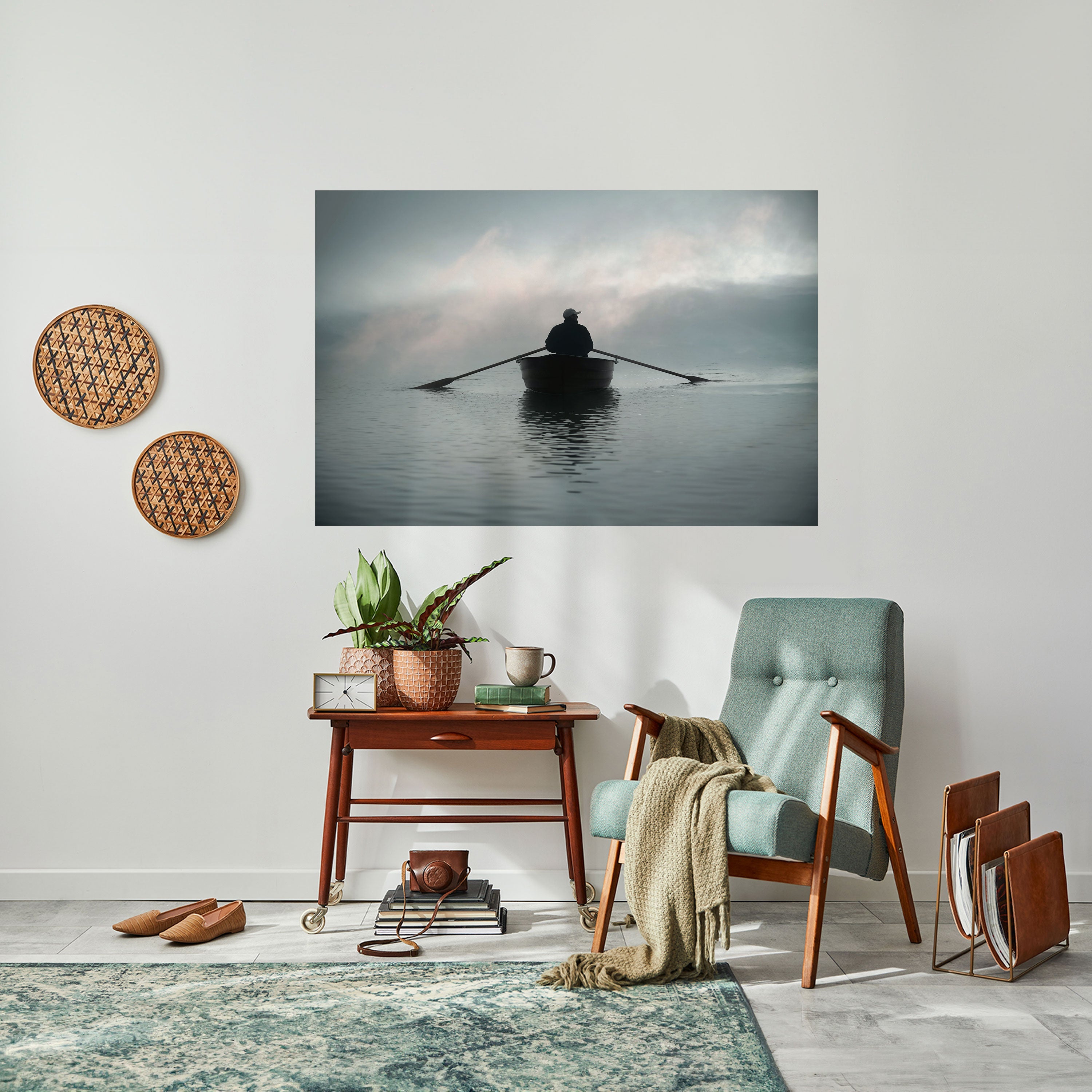 Affiche horizontale autocollante « NAVIGUEZ VERS L'INCONNU »