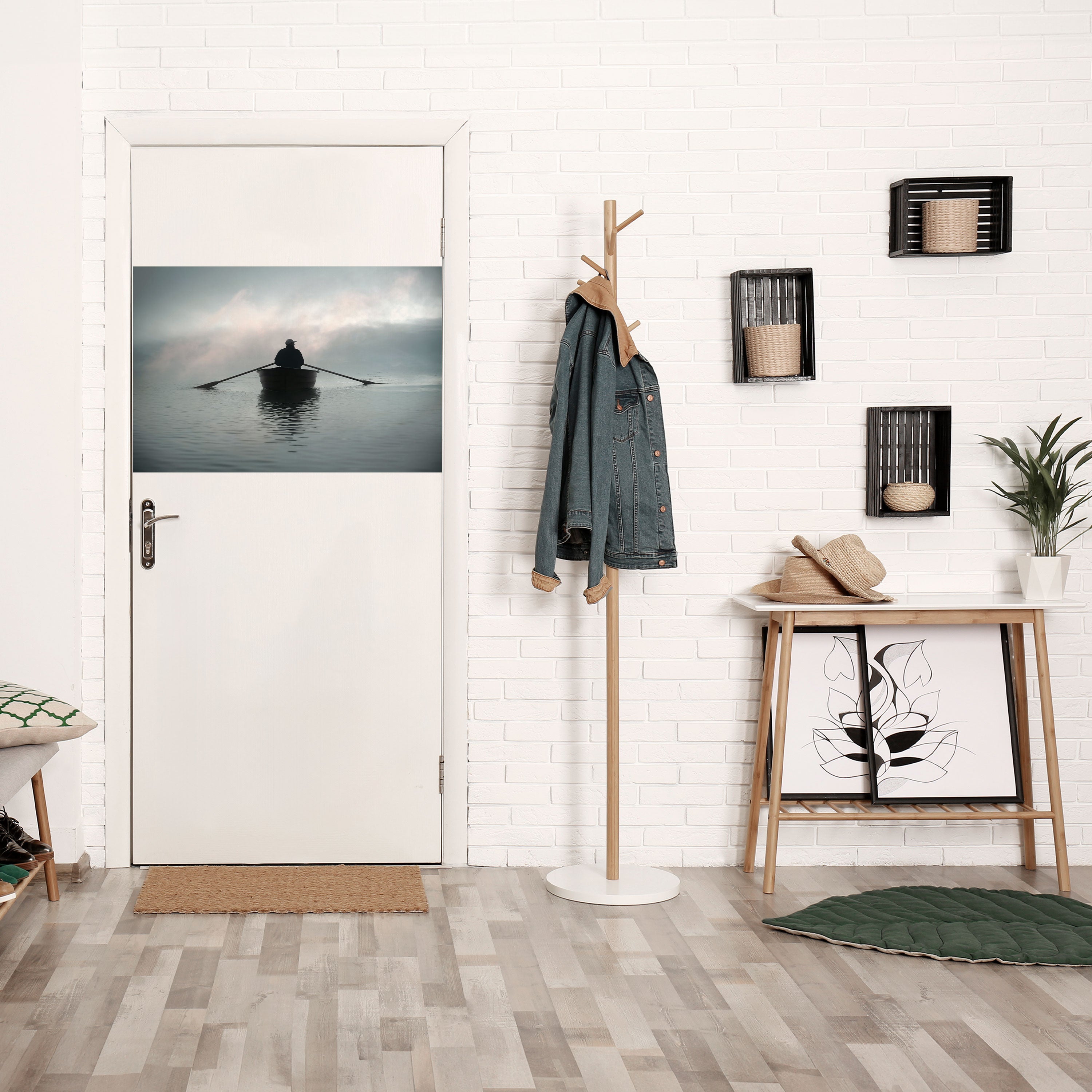 Affiche horizontale autocollante « NAVIGUEZ VERS L'INCONNU »