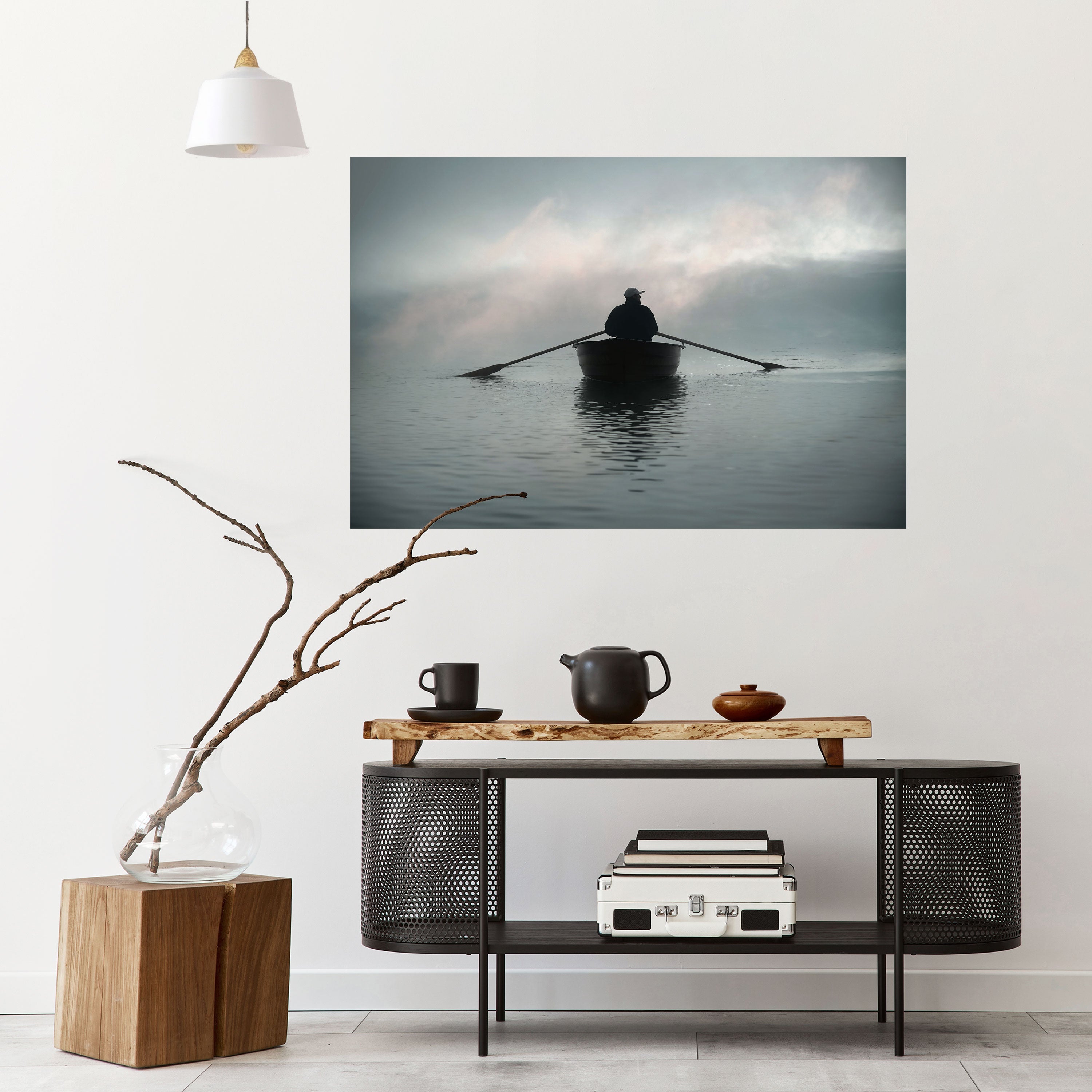 Affiche horizontale autocollante « NAVIGUEZ VERS L'INCONNU »