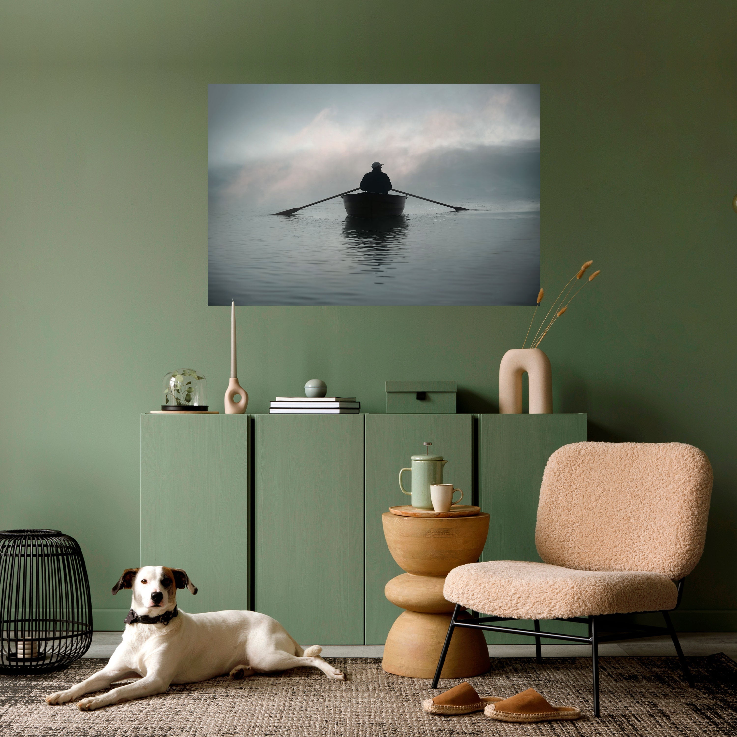 Affiche horizontale autocollante « NAVIGUEZ VERS L'INCONNU »