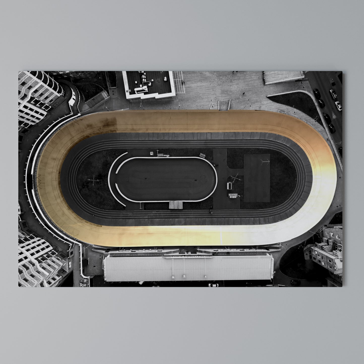 EDGE OF THE TRACK Horizontal Canvas Print