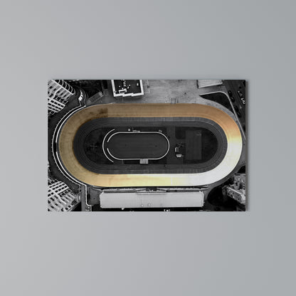 EDGE OF THE TRACK Horizontal Canvas Print