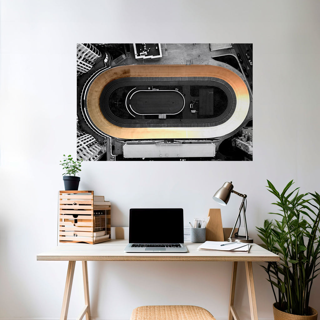 Affiche horizontale autocollante EDGE OF THE TRACK