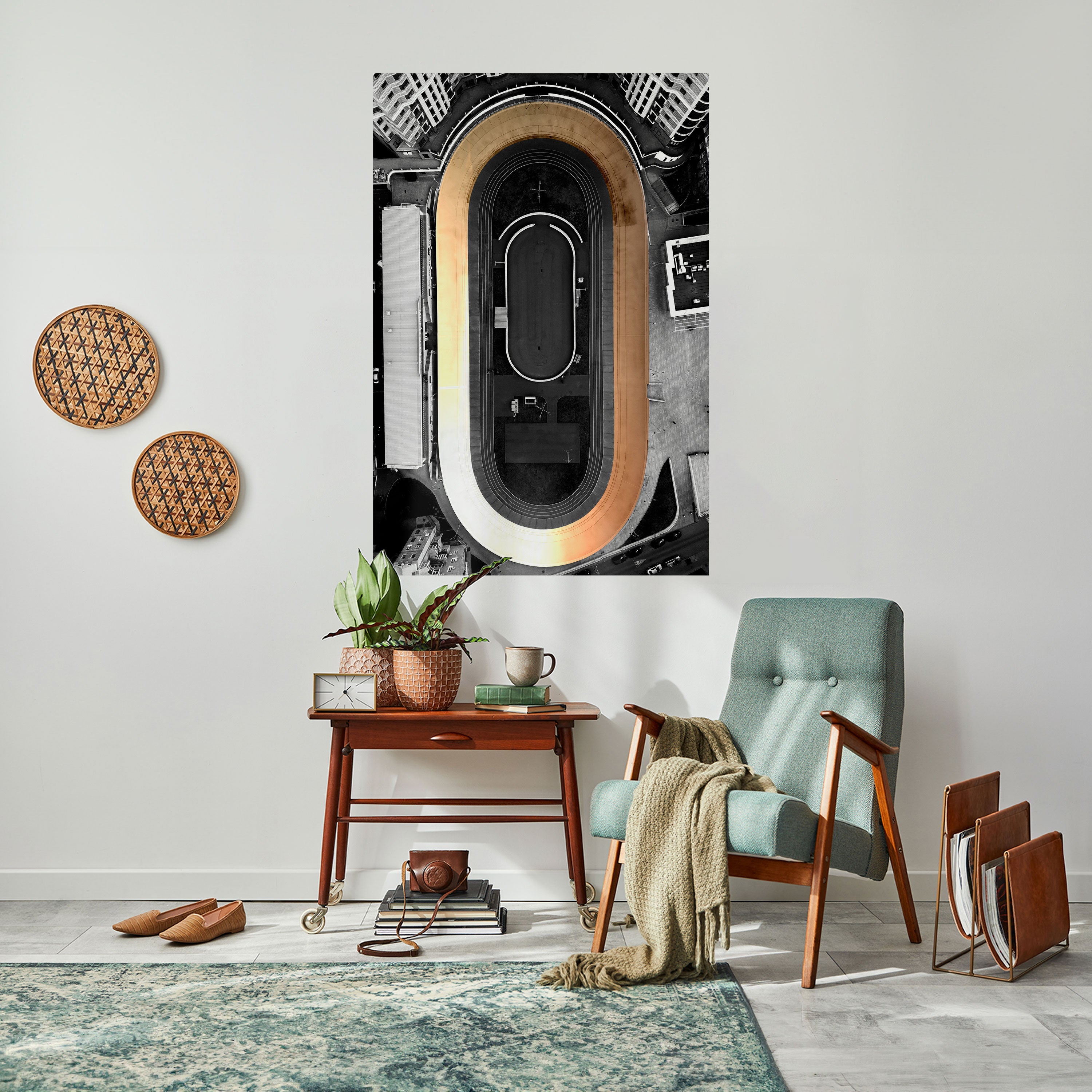 Affiche verticale autocollante EDGE OF THE TRACK