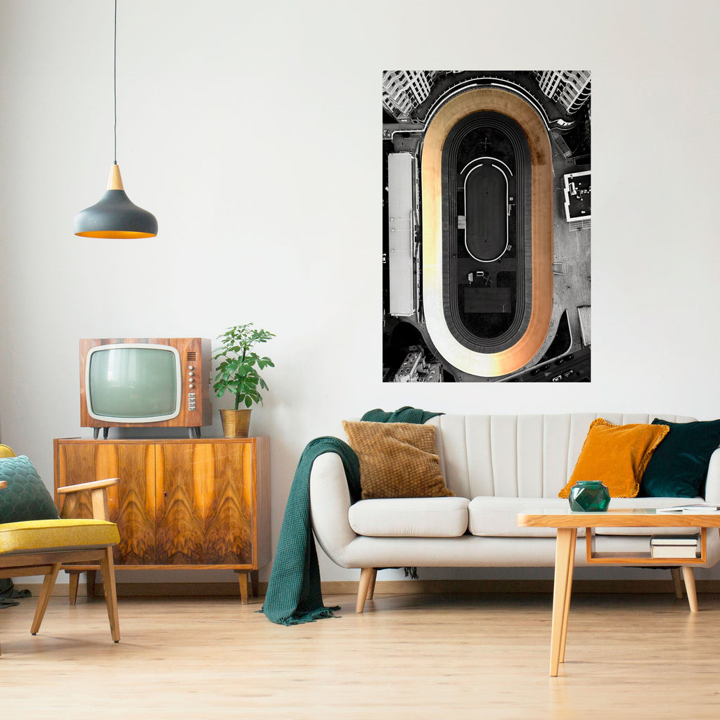 Affiche verticale autocollante EDGE OF THE TRACK