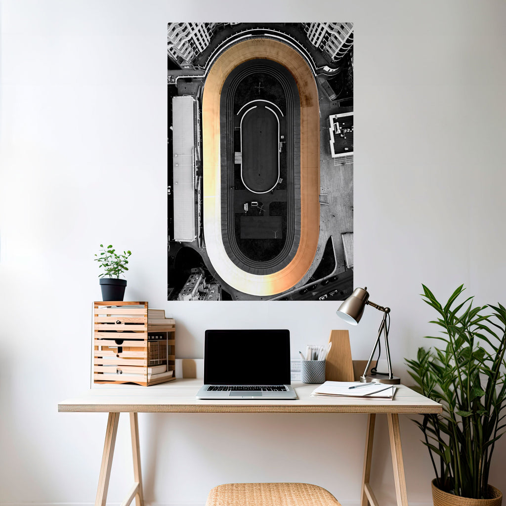 Affiche verticale autocollante EDGE OF THE TRACK