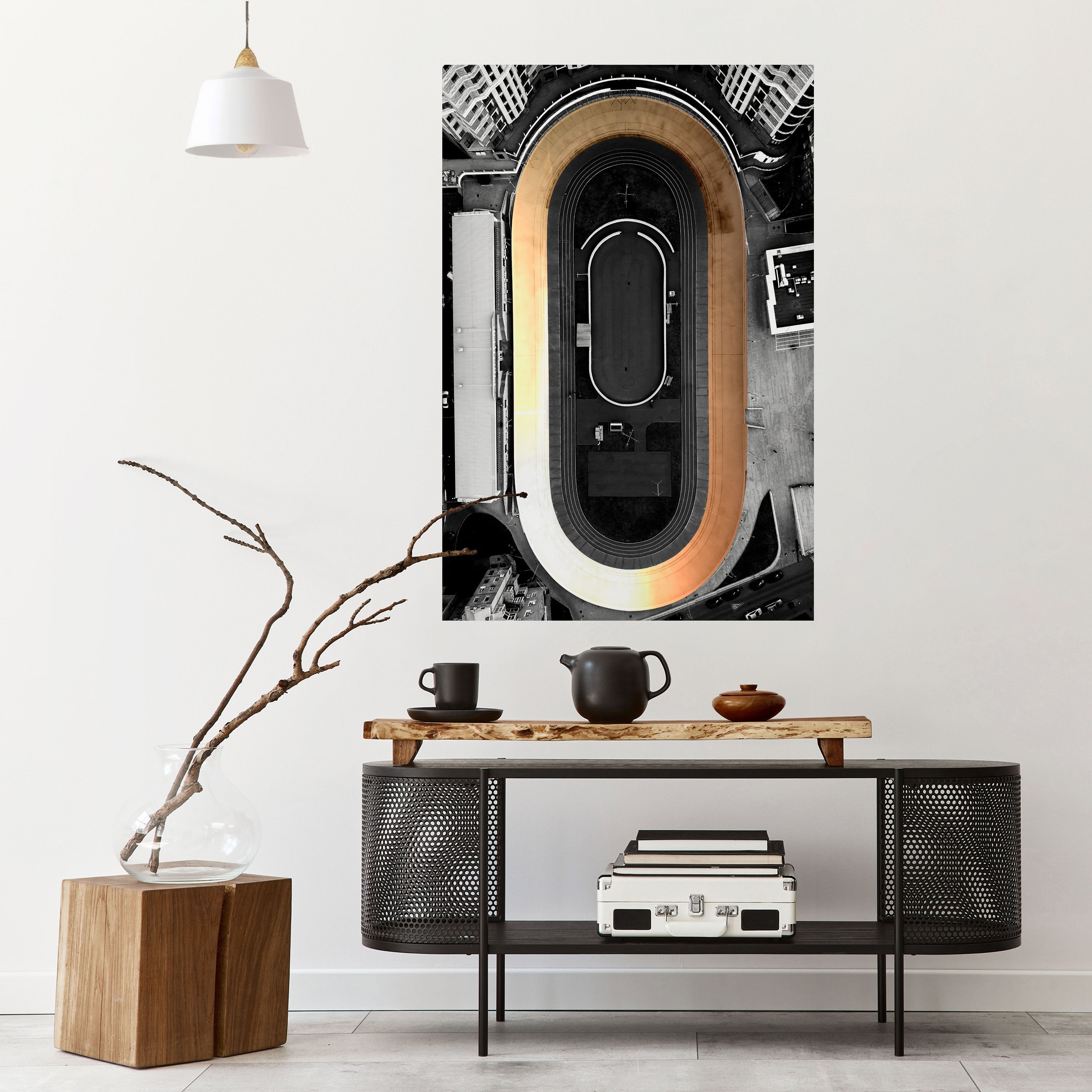 Affiche verticale autocollante EDGE OF THE TRACK