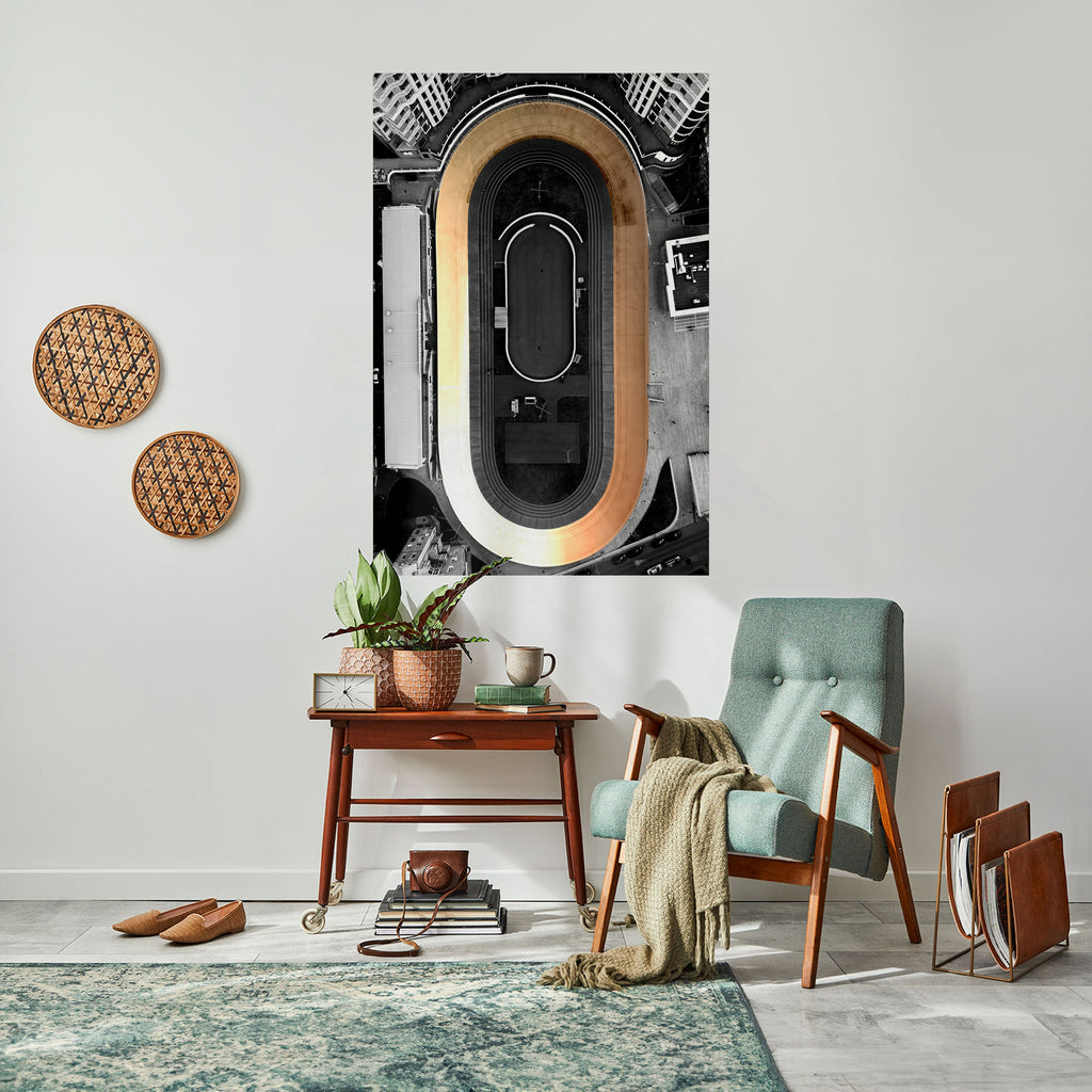 Affiche verticale autocollante EDGE OF THE TRACK