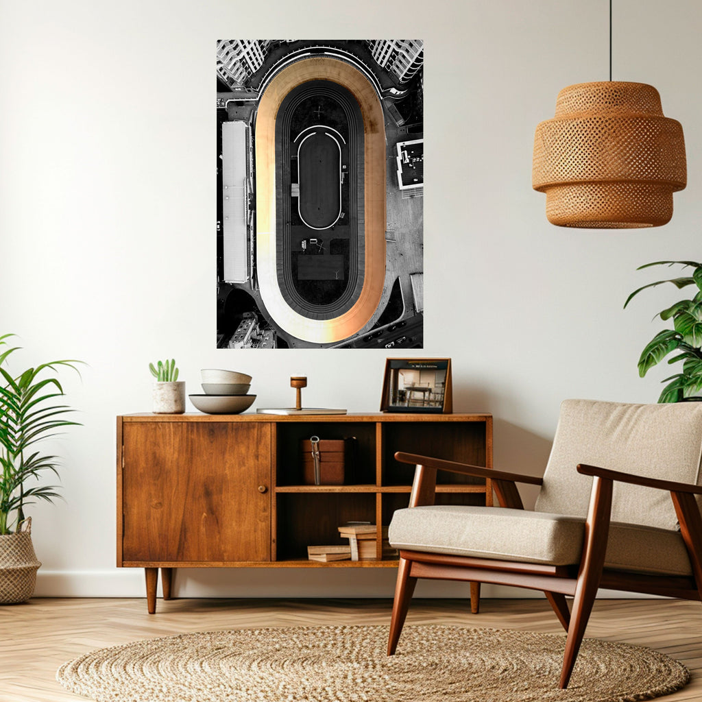 Affiche verticale autocollante EDGE OF THE TRACK