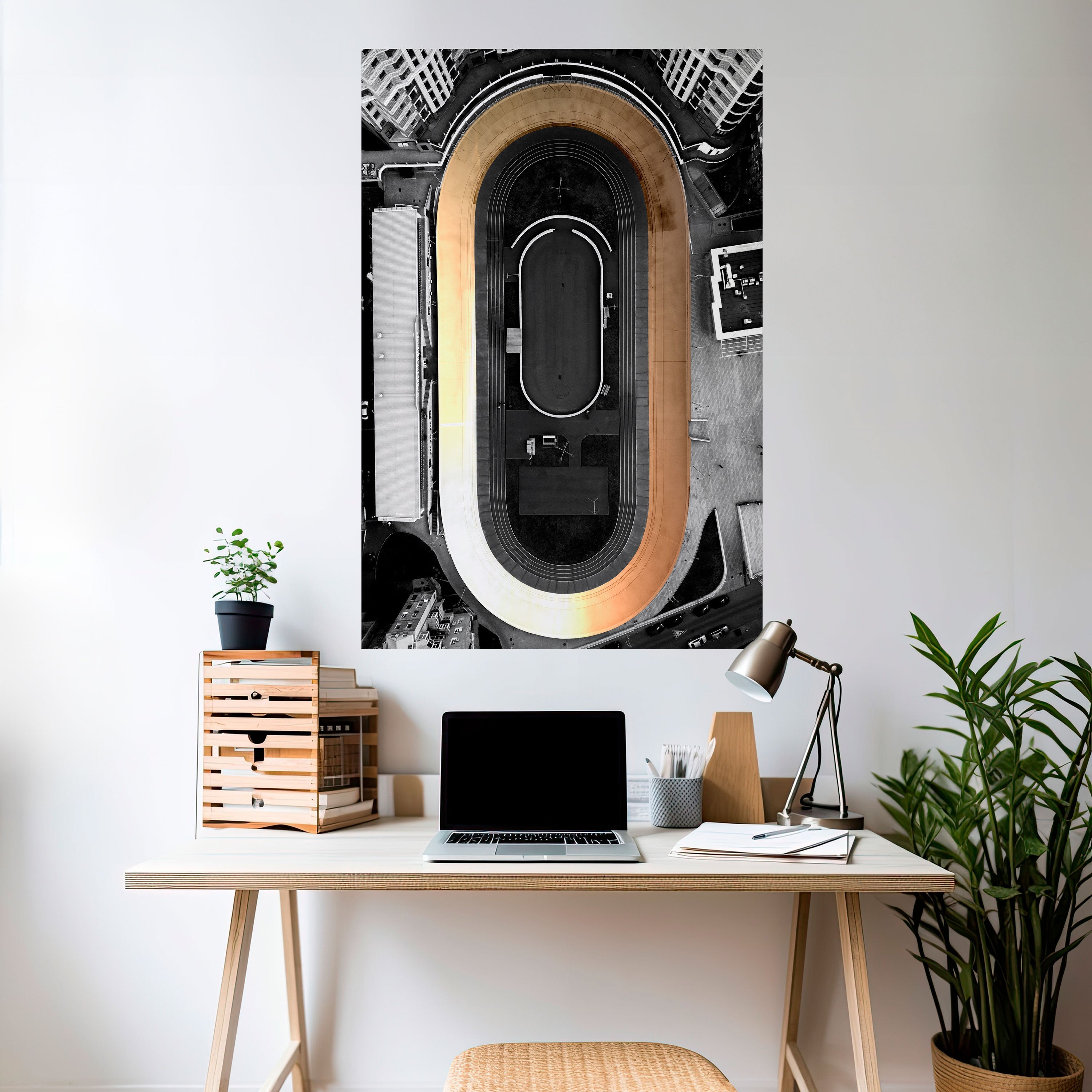 Affiche verticale autocollante EDGE OF THE TRACK