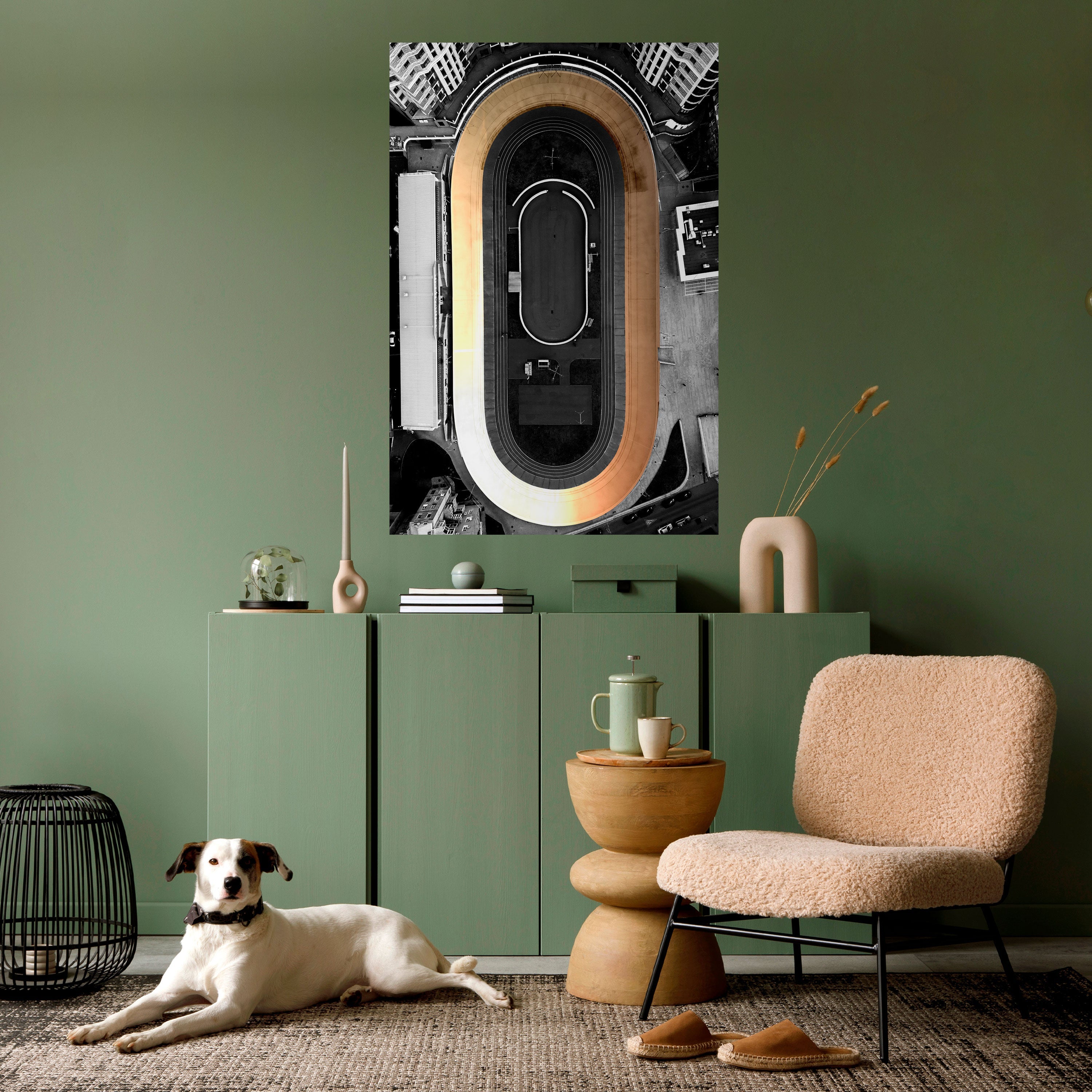 Affiche verticale autocollante EDGE OF THE TRACK