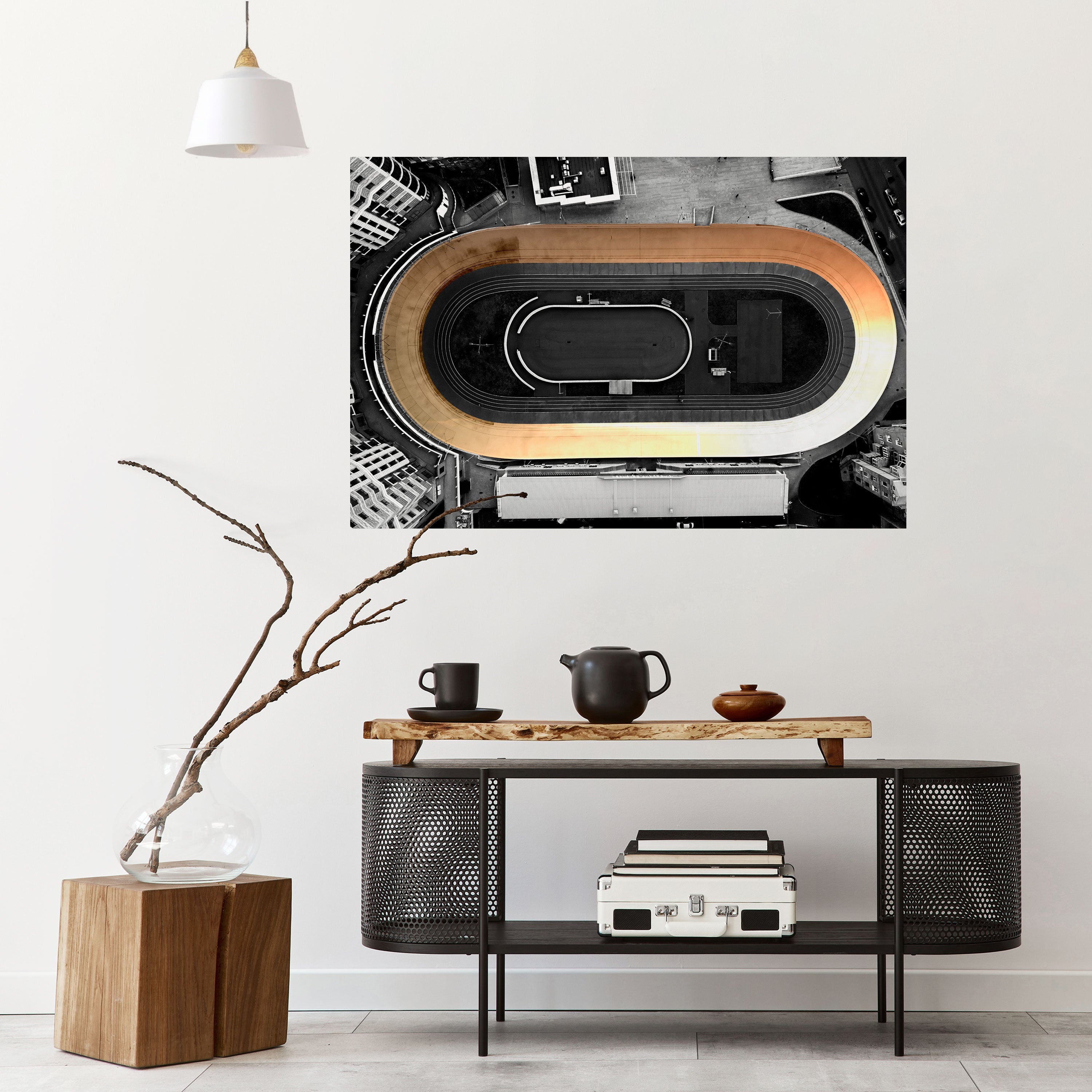 Affiche horizontale autocollante EDGE OF THE TRACK