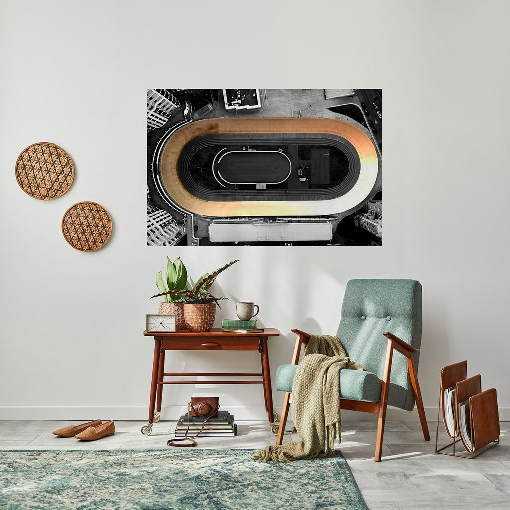 Affiche horizontale autocollante EDGE OF THE TRACK