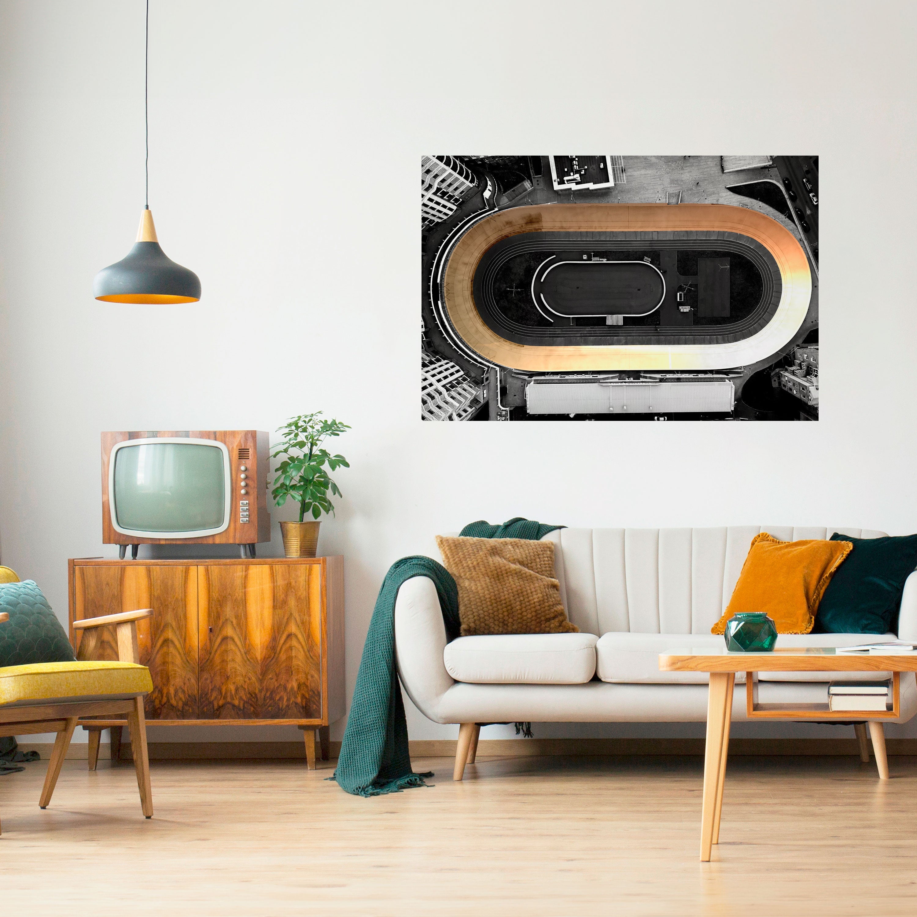 Affiche horizontale autocollante EDGE OF THE TRACK