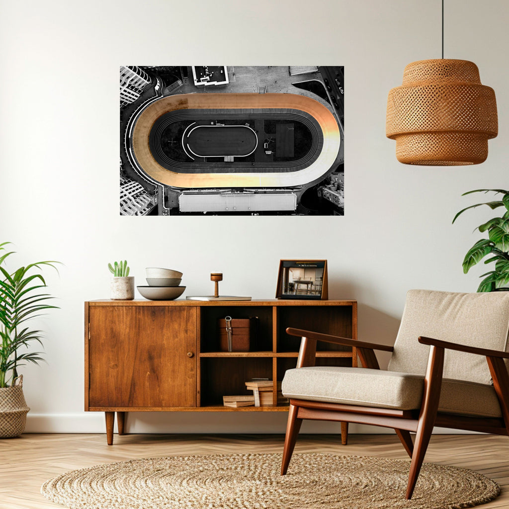 Affiche horizontale autocollante EDGE OF THE TRACK