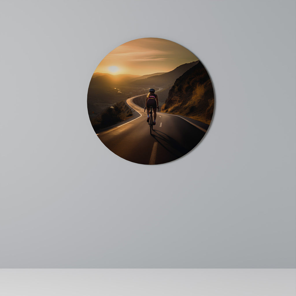 Décoration murale ronde RIDE INTO GOLD