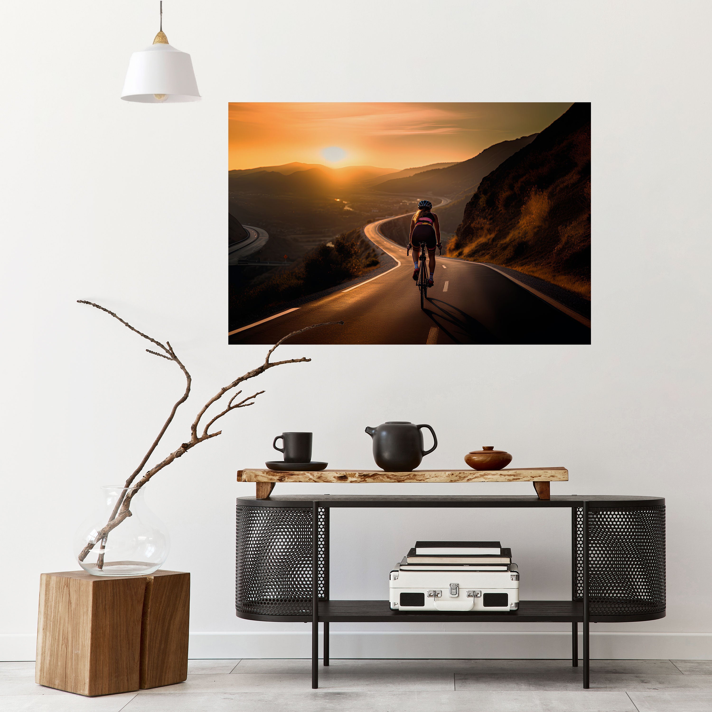 Affiche horizontale autocollante « RIDE INTO GOLD »