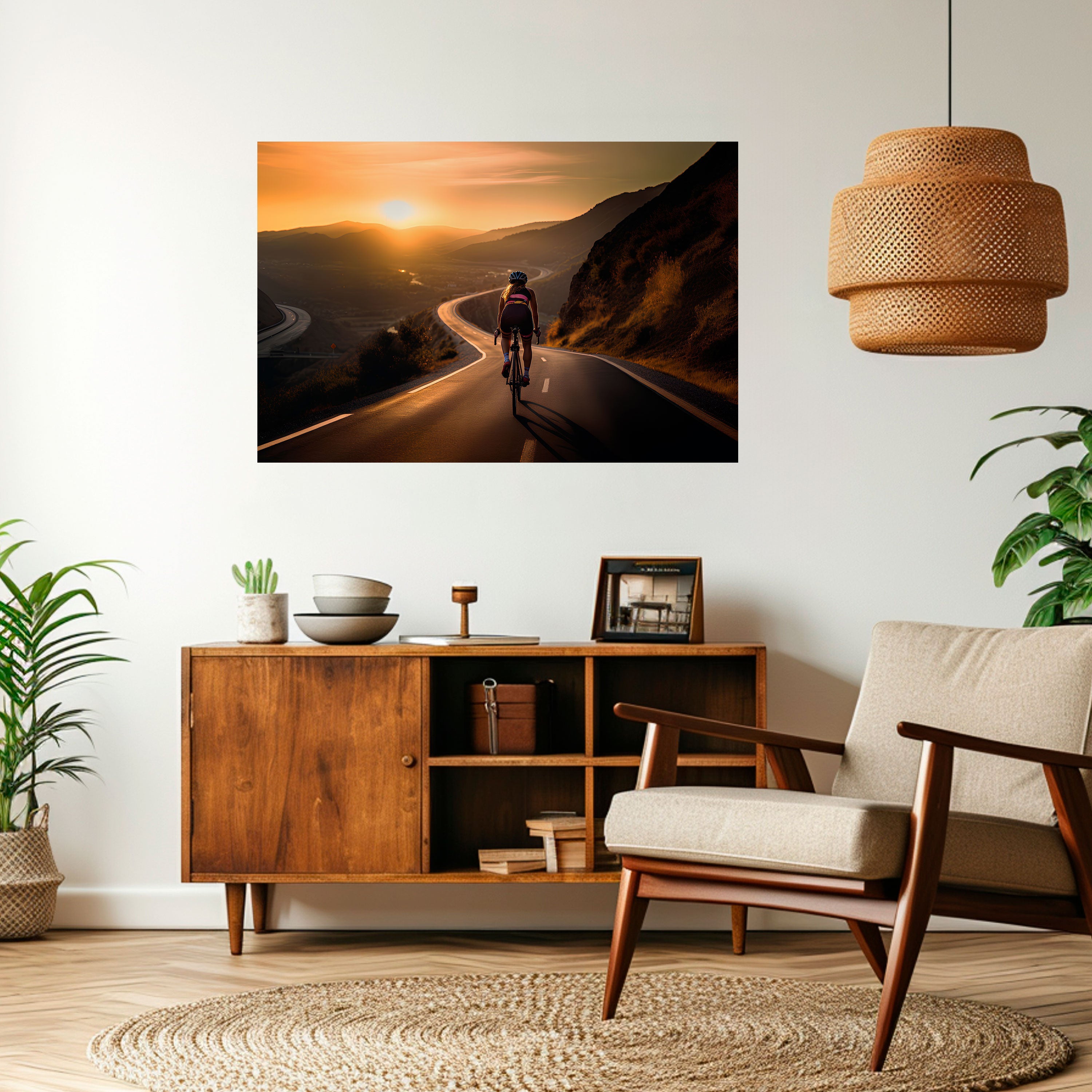 Affiche horizontale autocollante « RIDE INTO GOLD »