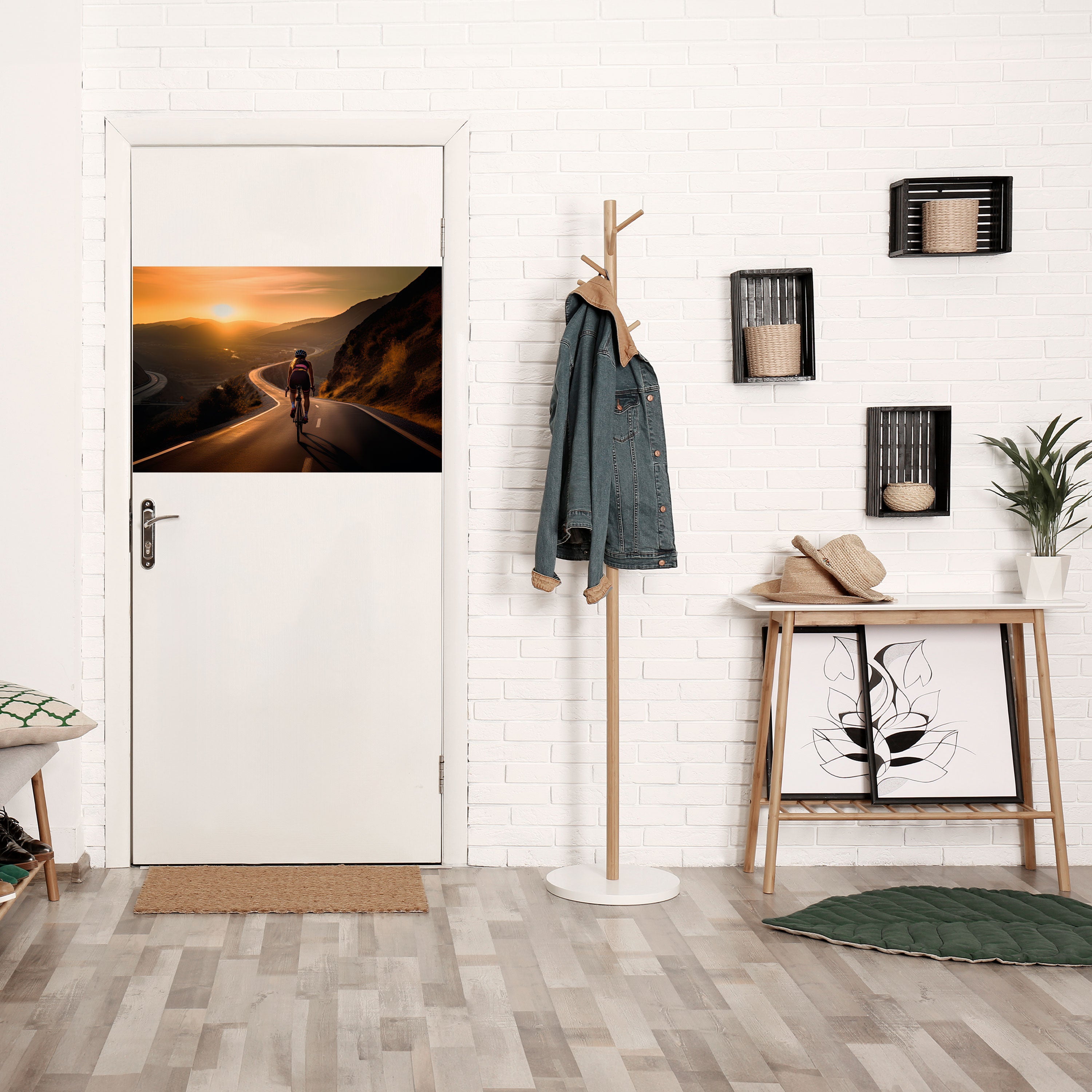 Affiche horizontale autocollante « RIDE INTO GOLD »